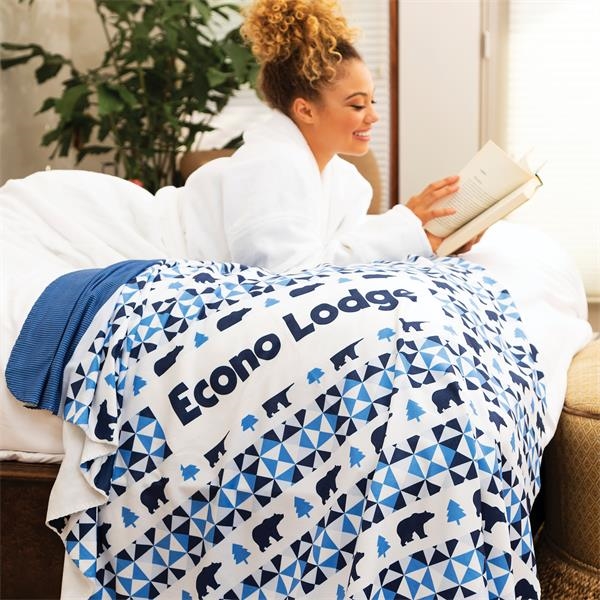 Terry Town Recycled Polyester Flannel Blanket